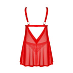 Obsessive Elianes Babydoll and Thong Red - image 5