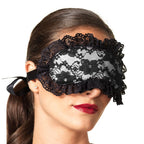 Naughty Toys padded lace eye mask with tie ribbon blindfold O/S