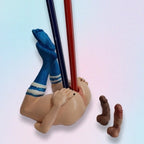 Butt Pussy Blue socks Pen Holder and Phone Stand