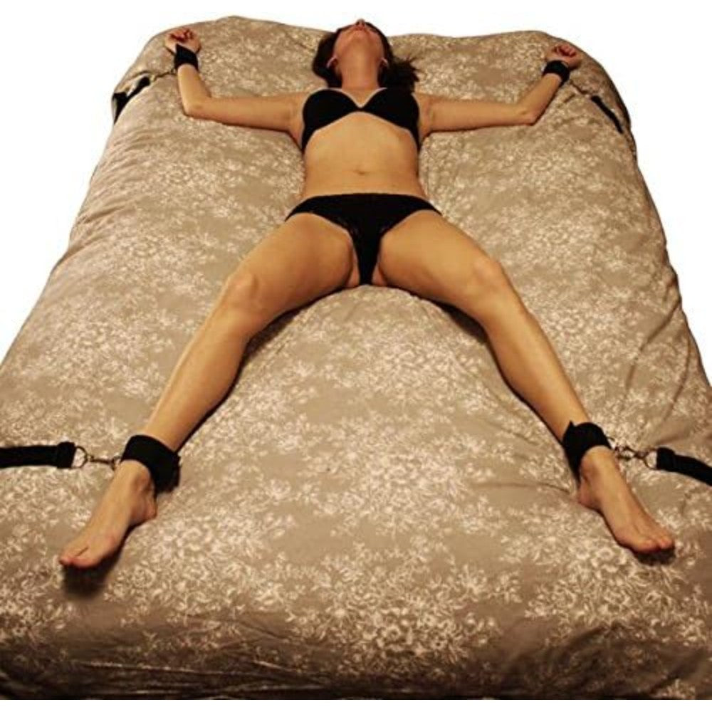 NAUGHTY TOYS PVC Bed bondage wrist and ankles Restraints - image 2