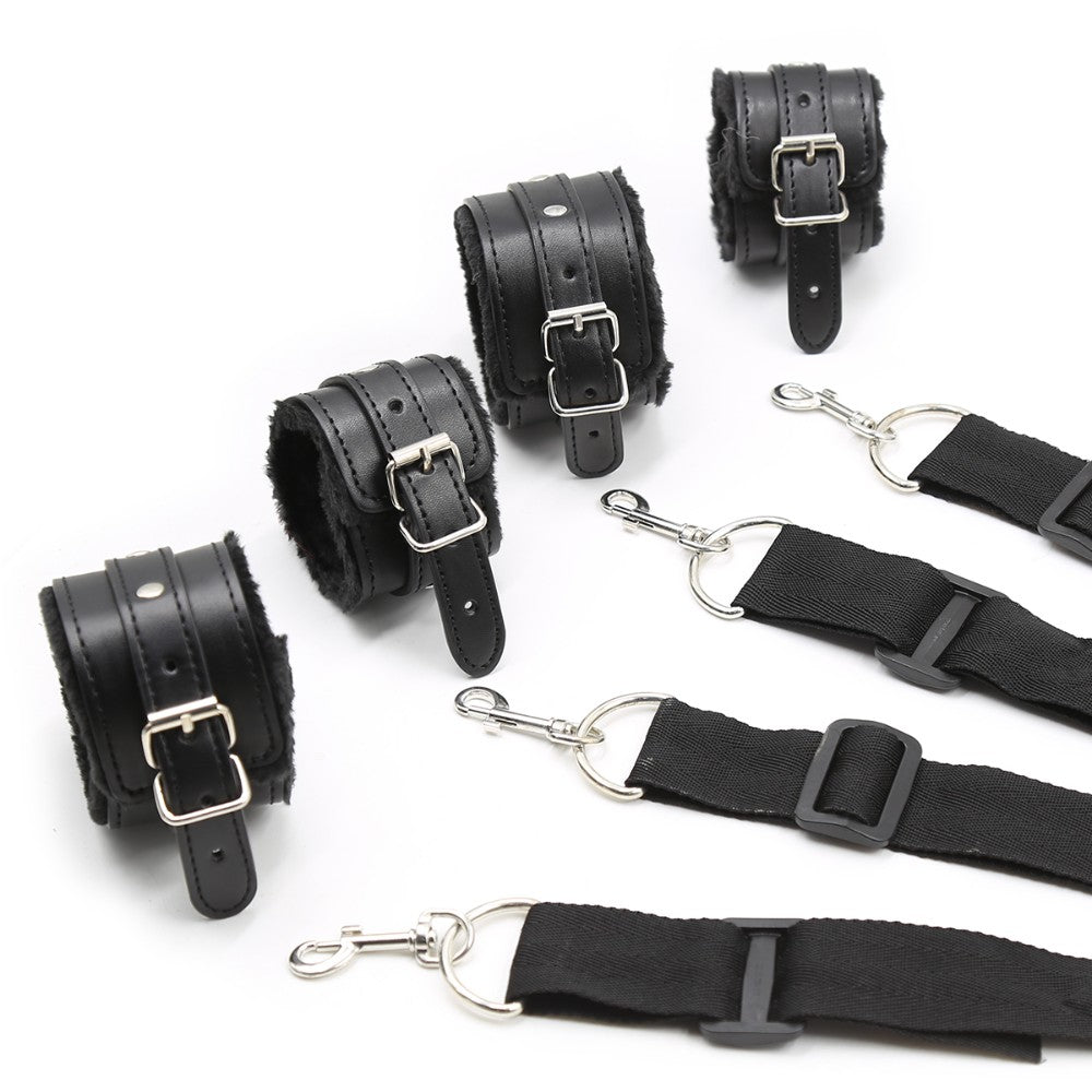 NAUGHTY TOYS PVC Bed bondage wrist and ankles Restraints - image 3