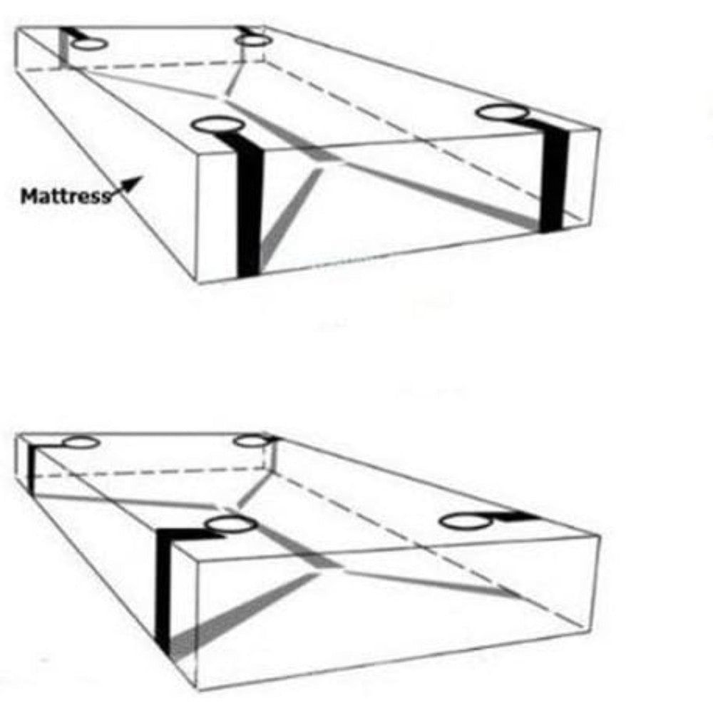 NAUGHTY TOYS PVC Bed bondage wrist and ankles Restraints - image 8