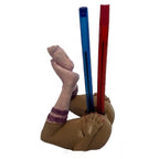 Butt Pussy Purple socks Pen Holder and Phone Stand