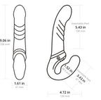 Lovense Lapis Flexible double-ended vibrating strapless strap-on - image 9