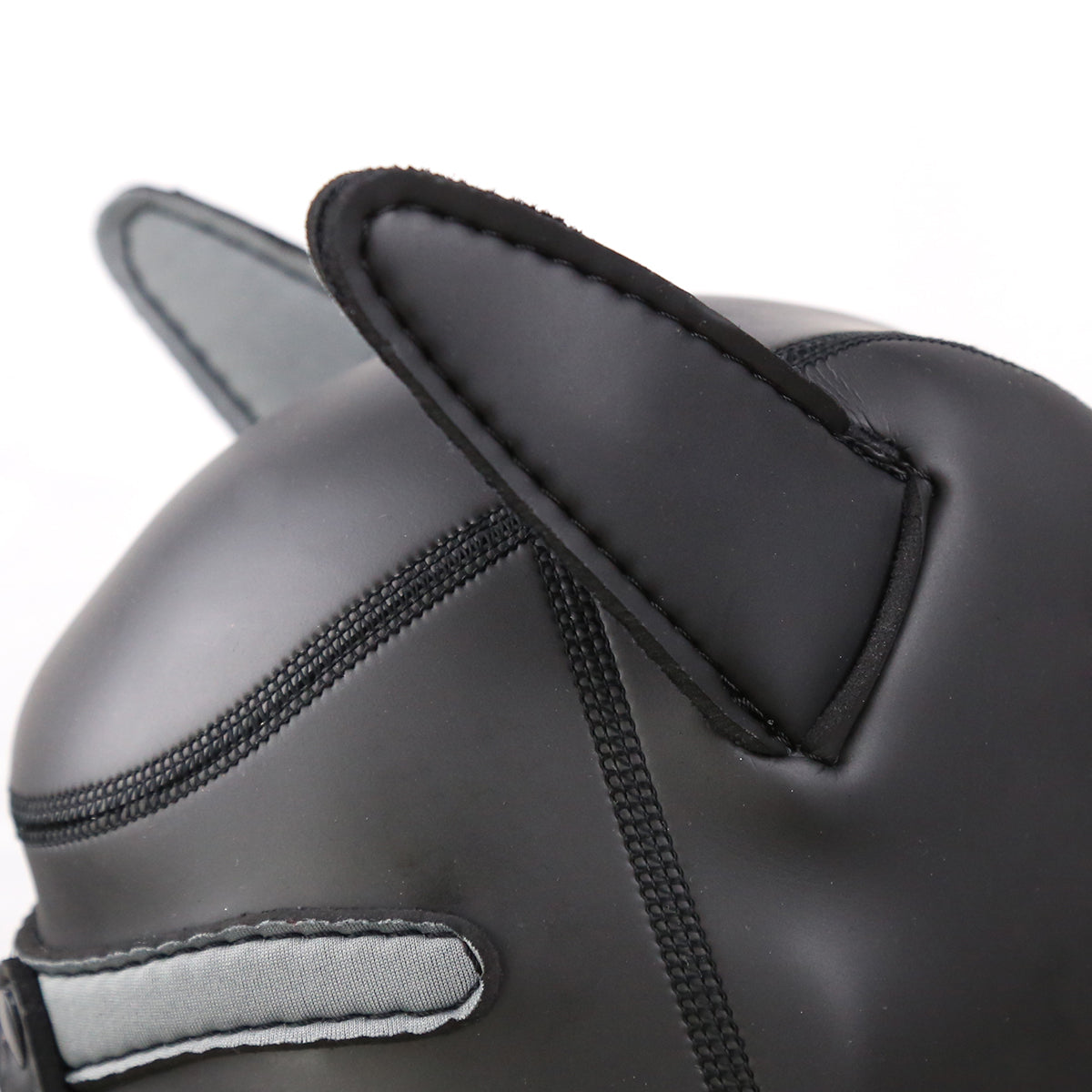 LARGE Black-Gray Bondage Dog Puppy Neoprene Hood - image 6