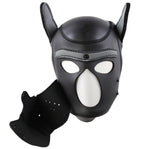 LARGE Black-Gray Bondage Dog Puppy Neoprene Hood - image 7