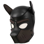 LARGE Black-Brown Bondage Dog Puppy Neoprene Hood - image 4