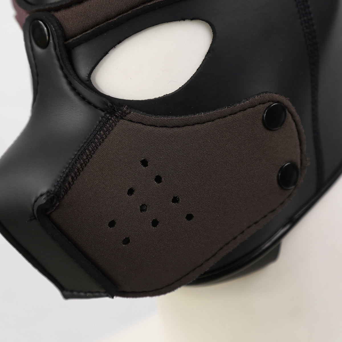 LARGE Black-Brown Bondage Dog Puppy Neoprene Hood - image 7