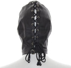 Premium Bondage Hood with eyes and mouth openings - image 2