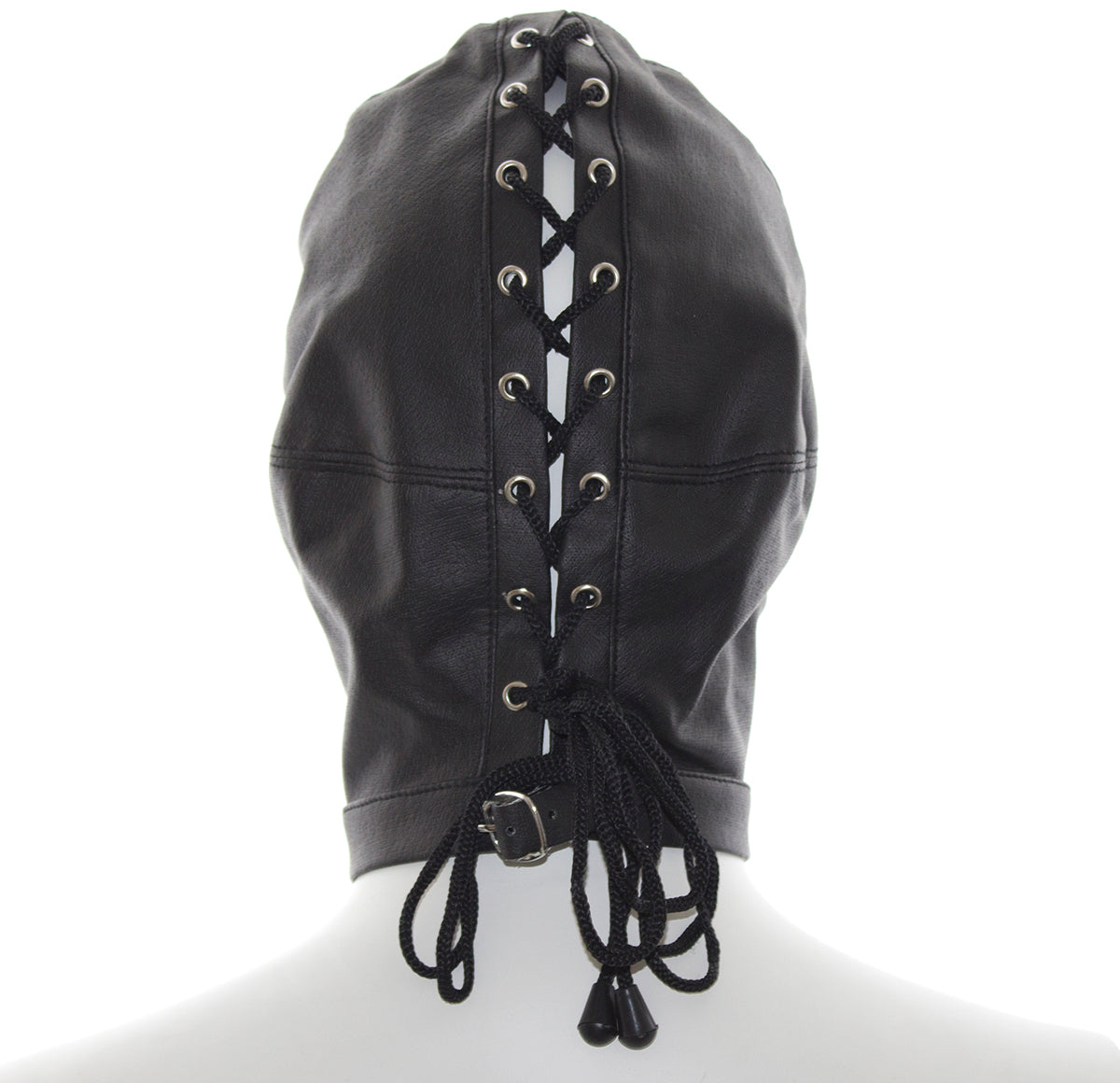 Premium Bondage Hood with eyes and mouth openings - image 2