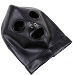 Premium Bondage Hood with eyes and mouth openings - image 3