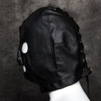 Premium Bondage Hood with eyes and mouth openings - image 6