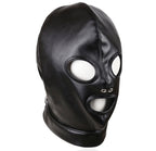 Premium Bondage Hood with eyes and mouth openings