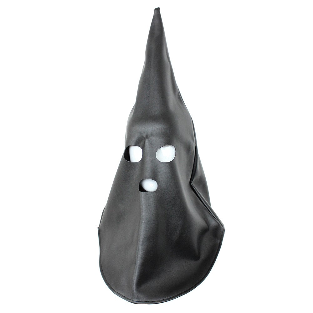 Wizard's Bondage Hood with eyes and mouth openings Δευτερεύουσα εικόνα προϊόντος