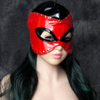 Shiny Red cosplay light pvc hood O/S