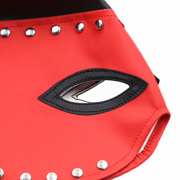 Shiny Red cosplay light pvc hood O/S - image 5