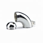 Steel penis chastity cage with removable front end and locker - image 4
