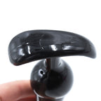 Small Medium Black Jelly T-Butt plug 8 X 3.5 cm - image 4
