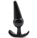Small Medium Black Jelly T-Butt plug 8 X 3.5 cm - image 6