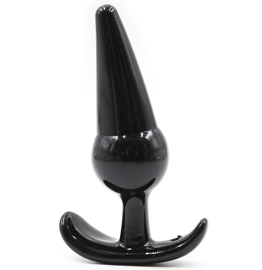 Small Medium Black Jelly T-Butt plug 8 X 3.5 cm - image 6