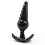 Small Medium Black Jelly T-Butt plug 8 X 3.5 cm