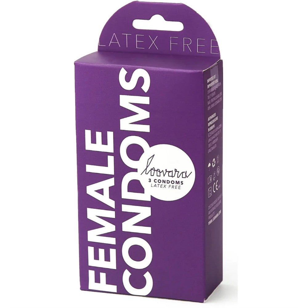 Loovara Female Condoms Latex-Free 3 Pieces Κύρια εικόνα προϊόντος
