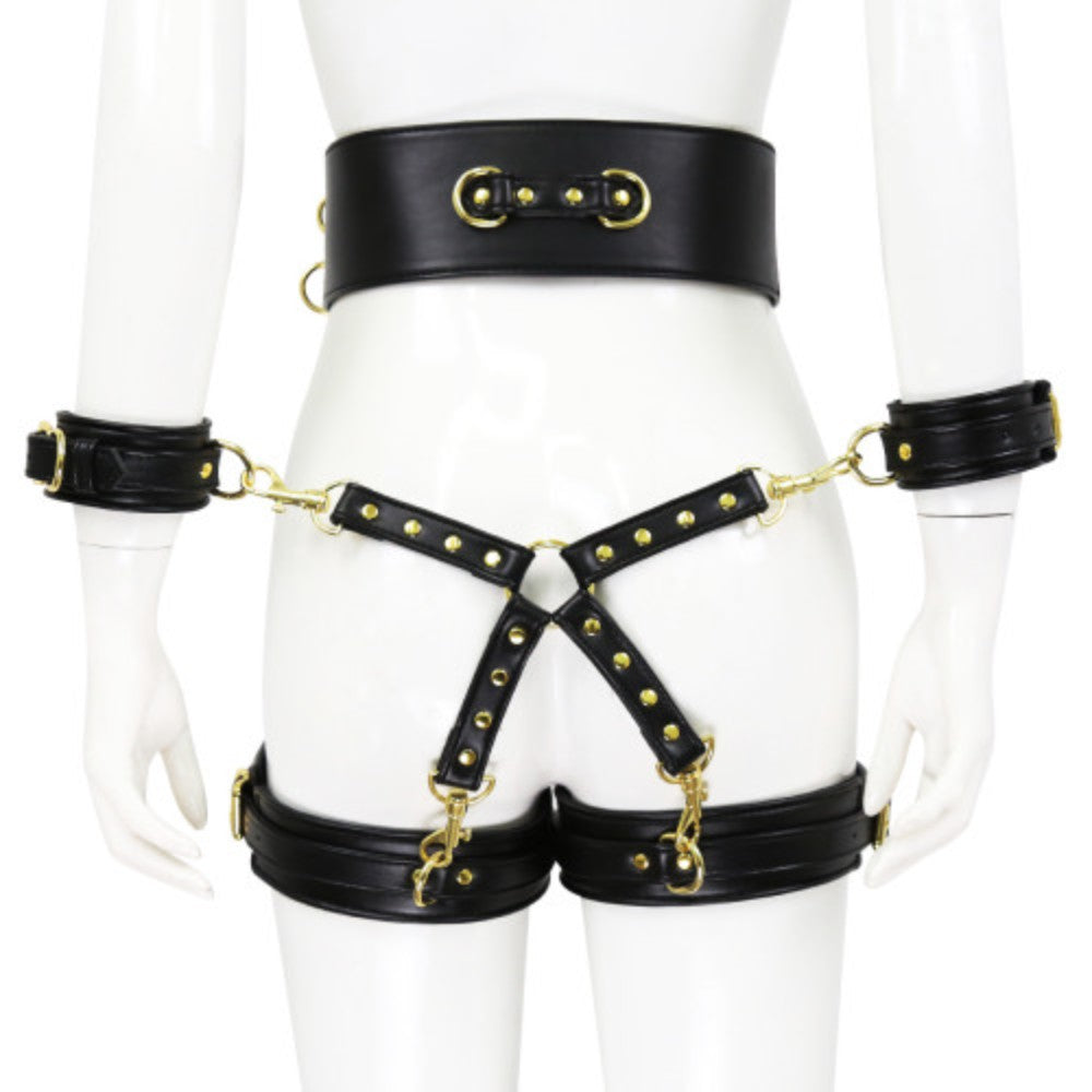 Premium Fetish Collection complete 6 piece set Black-Gold - image 3