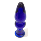 Glassy blue anal plug 11 x 3.8 cm - image 3