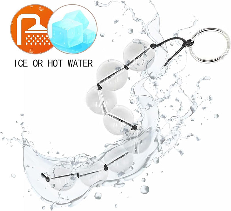 Small glass anal beads on string with pull O-Ring 1.5 cm - image 5
