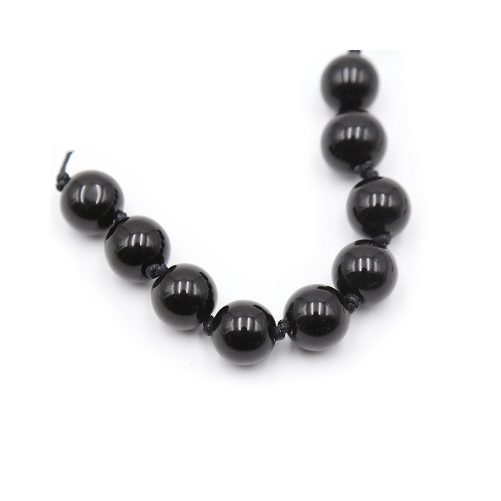 Anal and Pussy glass black beads with pull ring 1.5 cm - image 5