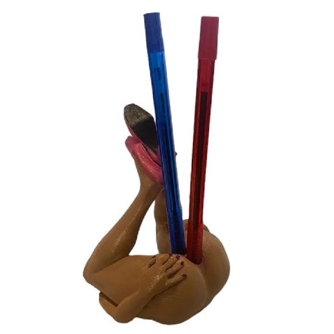 Butt Pussy Pink heels Pen Holder and Phone Stand