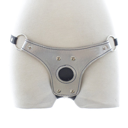Female silver strap-on sex toy with elastic belt O/S Κύρια εικόνα προϊόντος