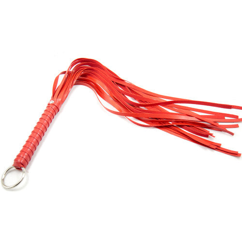 Naughty toys Red punishment flogger whip 65 cm