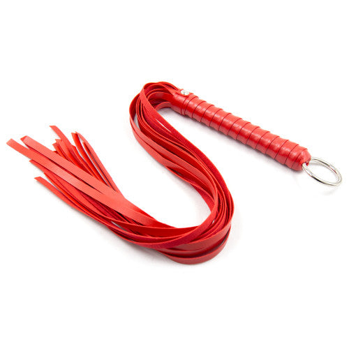 Naughty toys Red punishment flogger whip 65 cm - image 2