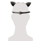 Black leather diamond Catwoman head mask O/S - image 4