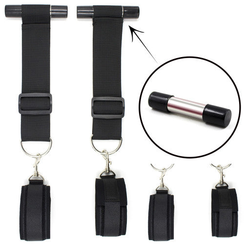 Over the door Swing Ankle Cuffs set BLACK - image 6