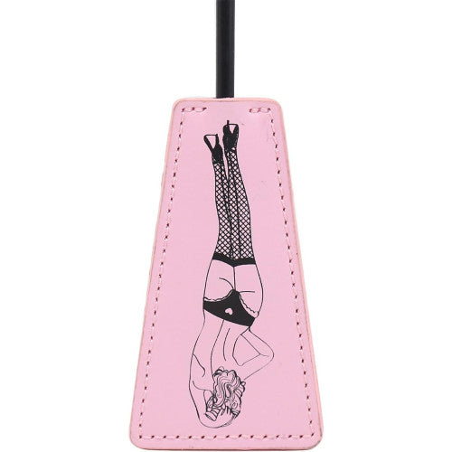 Two-in-one Feather tickler and spanking Crop Pink - image 6