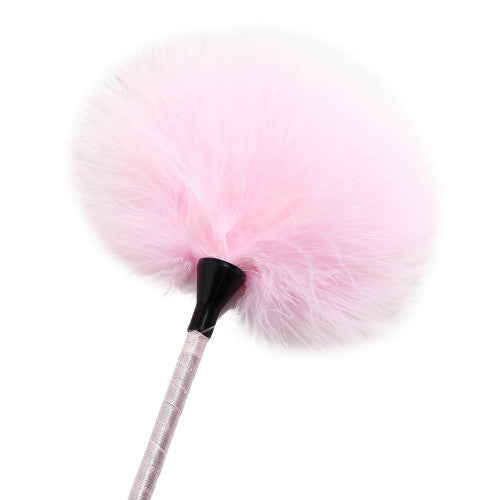 Two-in-one Feather tickler and spanking Crop Pink - image 4