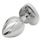 MEDIUM Heart Base Metal butt plug YELLOW 8 cm - image 3