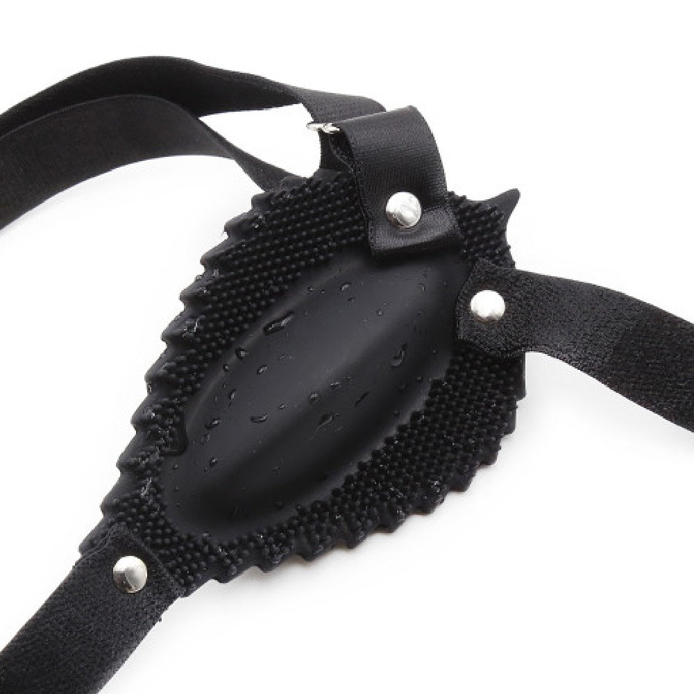 Leaf silicone string with straps and vibrator - image 3