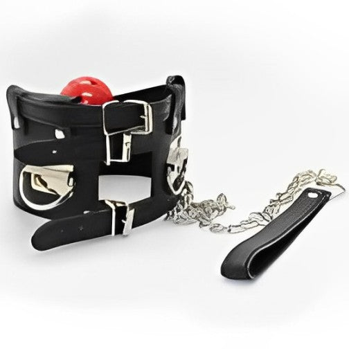NAUGHTY TOYS Posture Collar and Ball Gag - image 4