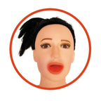 TOYBOY inflatable Blow-Up female doll with 3D face 1.5 m
