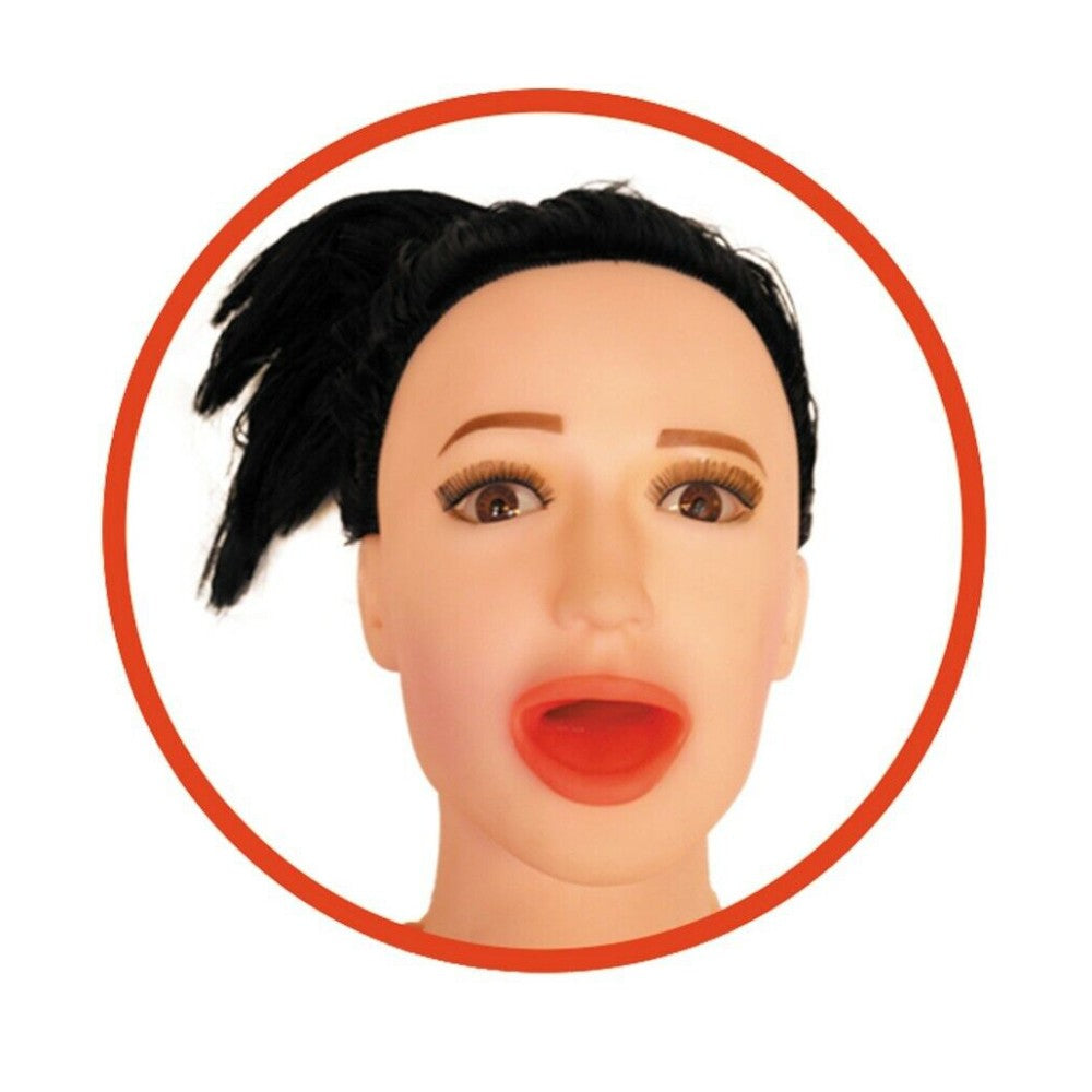 TOYBOY inflatable Blow-Up female doll with 3D face 1.5 m