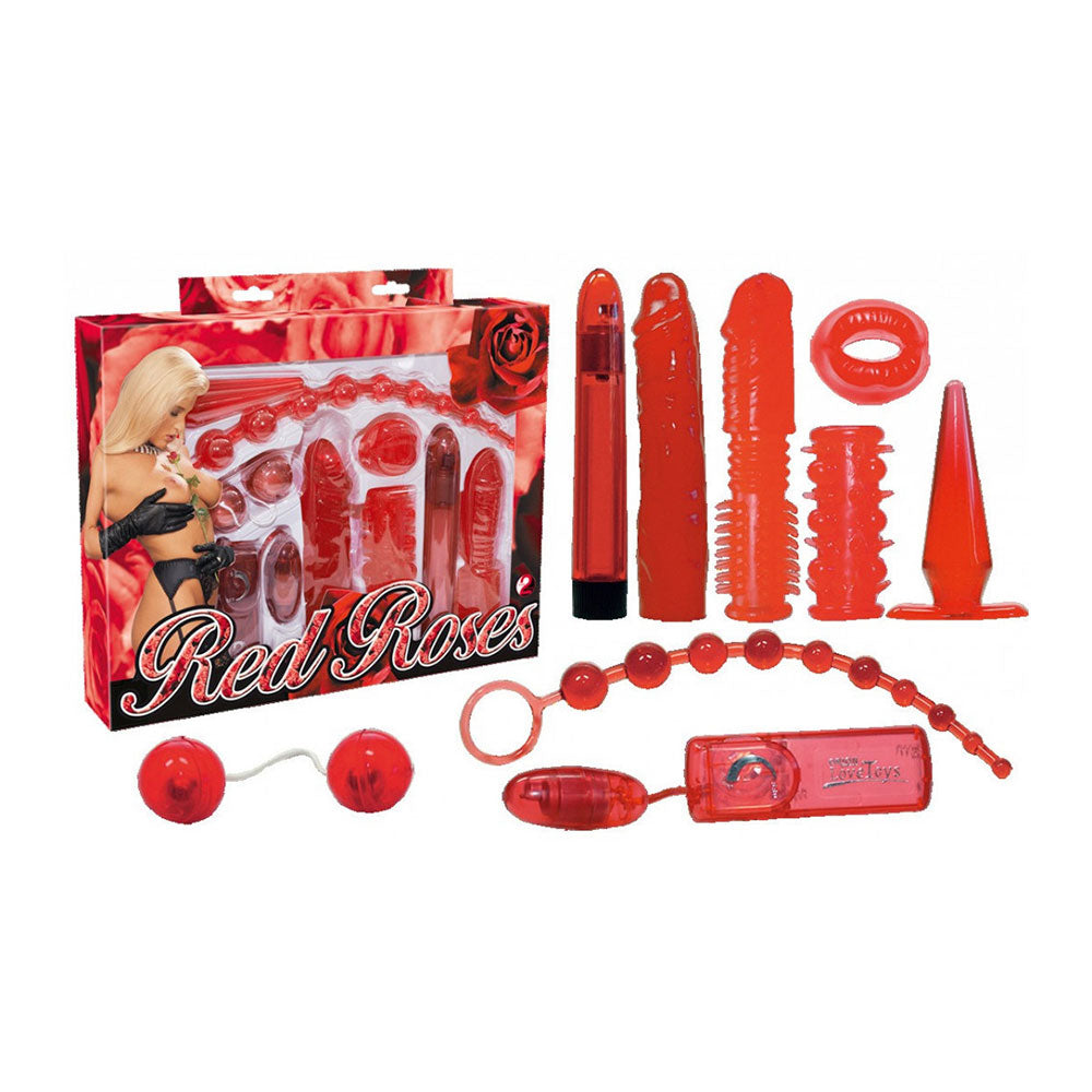Red Roses complete set of vibrators Κύρια εικόνα προϊόντος