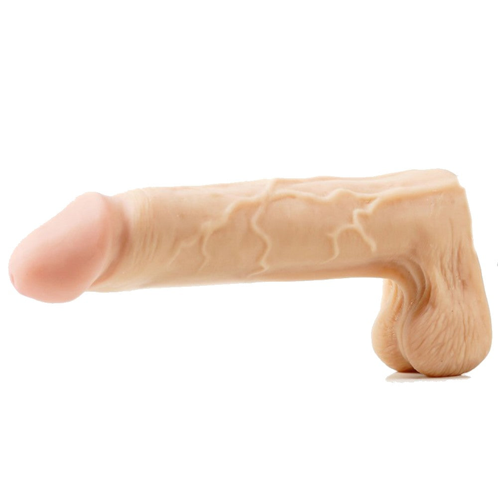 NAUGHTY TOYS Strap-on with cock and balls dildo 17 cm Δευτερεύουσα εικόνα προϊόντος