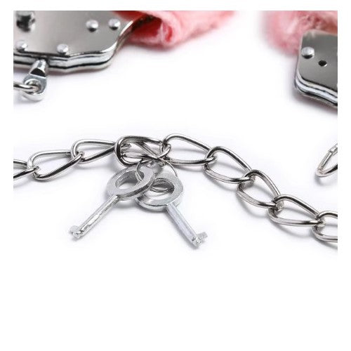 Naughty Toys Velveteen Fur-lined Metal Ankle Cuffs - image 3