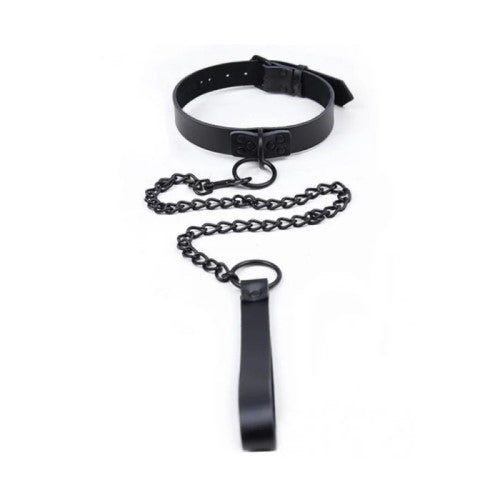 Naughty Toys Dark Collar with Leash Κύρια εικόνα προϊόντος