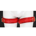 Naughty Toys Faux Leather Leg Garter Red
