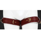 Naughty Toys Leather Leg thigh Garter Dark Red