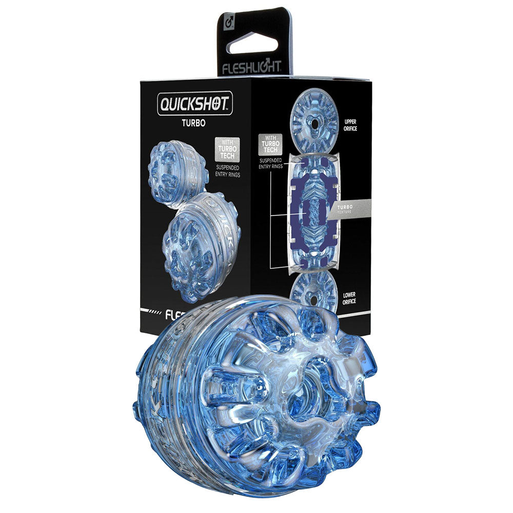 Fleshlight The Quickshot TURBO Blue Ice masturbator Κύρια εικόνα προϊόντος